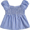 image:imageSOLY HUX Girls Gingham Tops Y2K Cute Blouse Summer Sweetheart Neck Shirts Aesthetic ClothesBlue White Plaid