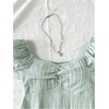 image:imageSOLY HUX Girls Gingham Tops Y2K Cute Blouse Summer Sweetheart Neck Shirts Aesthetic ClothesMint Green