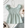 image:imageSOLY HUX Girls Gingham Tops Y2K Cute Blouse Summer Sweetheart Neck Shirts Aesthetic ClothesMint Green