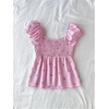 image:imageSOLY HUX Girls Gingham Tops Y2K Cute Blouse Summer Sweetheart Neck Shirts Aesthetic ClothesPink Striped Bow