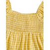 image:imageSOLY HUX Girls Gingham Tops Y2K Cute Blouse Summer Sweetheart Neck Shirts Aesthetic ClothesYellow White Plaid
