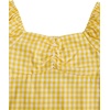 image:imageSOLY HUX Girls Gingham Tops Y2K Cute Blouse Summer Sweetheart Neck Shirts Aesthetic ClothesYellow White Plaid