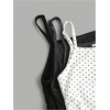 image:imageSOLY HUX Girls Tank Tops 3 Packs Cute Ruched Spaghetti Strap Camisole Slim Fit UndershirtsBlack Grey Polka Dots