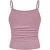 image:imageSOLY HUX Girls Tank Tops 3 Packs Cute Ruched Spaghetti Strap Camisole Slim Fit UndershirtsPurple Black White