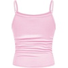 image:imageSOLY HUX Girls Tank Tops 3 Packs Cute Ruched Spaghetti Strap Camisole Slim Fit UndershirtsWhite Pink Black