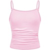 image:imageSOLY HUX Girls Tank Tops 3 Packs Cute Ruched Spaghetti Strap Camisole Slim Fit UndershirtsWhite Pink Black