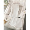 image:imageSOLY HUX Womens Summer 2 Piece Outfits Sleeveless Matching Sets Lace Up Vest and Skort ShortsPlain White