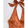 image:imageSOLY HUX Womens Summer Halter Romper Deep V Neck Backless Sleeveless Boho Short JumpsuitBrown