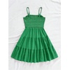 image:imageSOLY HUX Womens Sundress Smock Cami Mini Dress Sleeveless Swing A Line Short Dresses Casual Cute Summer DressesSolid Green