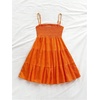 image:imageSOLY HUX Womens Sundress Smock Cami Mini Dress Sleeveless Swing A Line Short Dresses Casual Cute Summer DressesSolid Orange