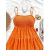 image:imageSOLY HUX Womens Sundress Smock Cami Mini Dress Sleeveless Swing A Line Short Dresses Casual Cute Summer DressesSolid Orange