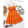 image:imageSOLY HUX Womens Sundress Smock Cami Mini Dress Sleeveless Swing A Line Short Dresses Casual Cute Summer DressesSolid Orange