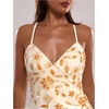 image:imageSOLY HUX Womens Y2k Sequin Cami Top V Neck Spaghetti Strap Criss Cross Backless Going Out Tops Party ClubwearApricot