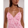 image:imageSOLY HUX Womens Y2k Sequin Cami Top V Neck Spaghetti Strap Criss Cross Backless Going Out Tops Party ClubwearLight Pink