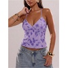 image:imageSOLY HUX Womens Y2k Sequin Cami Top V Neck Spaghetti Strap Criss Cross Backless Going Out Tops Party ClubwearMauve Purple