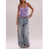 image:imageSOLY HUX Womens Y2k Sequin Cami Top V Neck Spaghetti Strap Criss Cross Backless Going Out Tops Party ClubwearMauve Purple