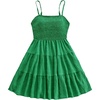 image:imageSOLY HUX Womens Sundress Smock Cami Mini Dress Sleeveless Swing A Line Short Dresses Casual Cute Summer DressesSolid Green