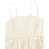 image:imageSOLY HUX Babydoll Top for Women Y2k Peplum Cami Cute Going Out Crop Tank Tops Flowy Ruffle Summer Spaghetti Strap ShirtApricot Jacquard