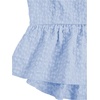 image:imageSOLY HUX Babydoll Top for Women Y2k Peplum Cami Cute Going Out Crop Tank Tops Flowy Ruffle Summer Spaghetti Strap ShirtPlain Blue Jacquard