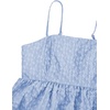 image:imageSOLY HUX Babydoll Top for Women Y2k Peplum Cami Cute Going Out Crop Tank Tops Flowy Ruffle Summer Spaghetti Strap ShirtPlain Blue Jacquard
