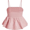 image:imageSOLY HUX Babydoll Top for Women Y2k Peplum Cami Cute Going Out Crop Tank Tops Flowy Ruffle Summer Spaghetti Strap ShirtPlain Dusty Pink