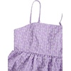 image:imageSOLY HUX Babydoll Top for Women Y2k Peplum Cami Cute Going Out Crop Tank Tops Flowy Ruffle Summer Spaghetti Strap ShirtPlain Purple Jacquard