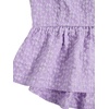 image:imageSOLY HUX Babydoll Top for Women Y2k Peplum Cami Cute Going Out Crop Tank Tops Flowy Ruffle Summer Spaghetti Strap ShirtPlain Purple Jacquard