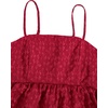 image:imageSOLY HUX Babydoll Top for Women Y2k Peplum Cami Cute Going Out Crop Tank Tops Flowy Ruffle Summer Spaghetti Strap ShirtPlain Red