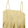 image:imageSOLY HUX Babydoll Top for Women Y2k Peplum Cami Cute Going Out Crop Tank Tops Flowy Ruffle Summer Spaghetti Strap ShirtPlain Yellow