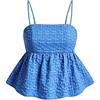 image:imageSOLY HUX Babydoll Top for Women Y2k Peplum Cami Cute Going Out Crop Tank Tops Flowy Ruffle Summer Spaghetti Strap ShirtBlue