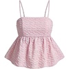 image:imageSOLY HUX Babydoll Top for Women Y2k Peplum Cami Cute Going Out Crop Tank Tops Flowy Ruffle Summer Spaghetti Strap ShirtDusty Pink