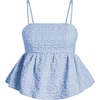 Plain Blue Jacquard