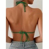 image:imageSOLY HUX Womens Grommet Eyelet Halter Bikini Top Tie Backless Swim Tops Beach WearYellow