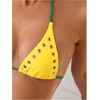 image:imageSOLY HUX Womens Grommet Eyelet Halter Bikini Top Tie Backless Swim Tops Beach WearYellow